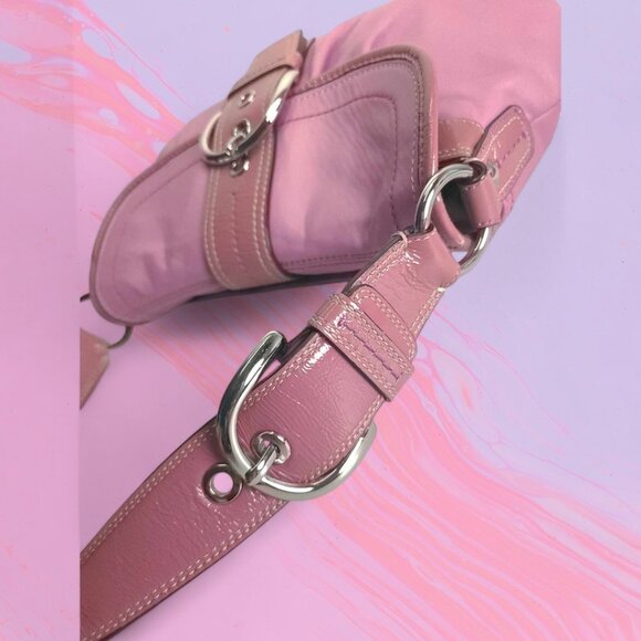 COACH Soho buckle satchel, shoulder bag, Y2k  pink - Picture 4 of 13